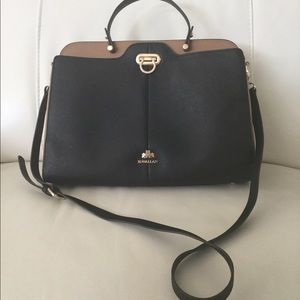 Rowallan Tote/Handbag. Blimw/Saddle Gussets